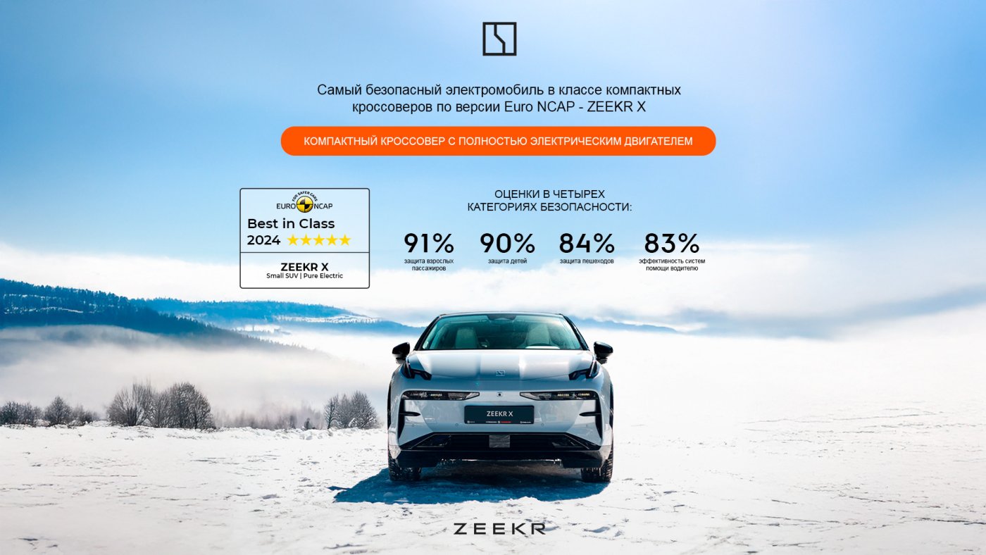 Zeekr X — самый безопасный в своем классе по версии Euro NCAP